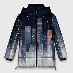 Куртка зимняя женская Инверсия дня, цвет: 3D-светло-серый