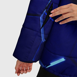 Куртка зимняя женская Плиты неоновые, цвет: 3D-черный — фото 2
