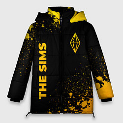 Куртка зимняя женская The Sims - gold gradient вертикально, цвет: 3D-черный