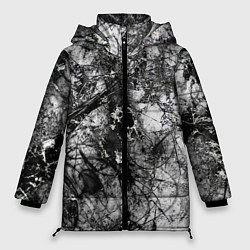Женская зимняя куртка Белый лес камуфляж