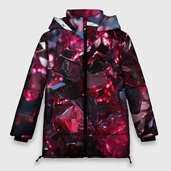 Женская зимняя куртка Плиты в стиле абстракционизм
