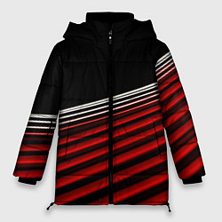 Куртка зимняя женская Базовые элементы абстракции, цвет: 3D-черный