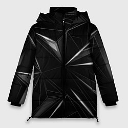 Куртка зимняя женская Хрустальные узоры, цвет: 3D-черный