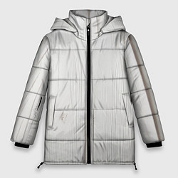 Куртка зимняя женская Текстура дерева - нейросеть, цвет: 3D-светло-серый