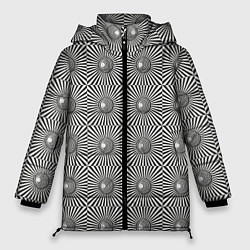 Женская зимняя куртка Линии в квадрате