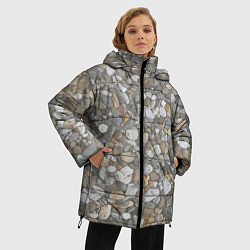Куртка зимняя женская Путь по гравию, цвет: 3D-черный — фото 2
