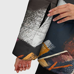 Куртка зимняя женская Меловая симфония, цвет: 3D-черный — фото 2