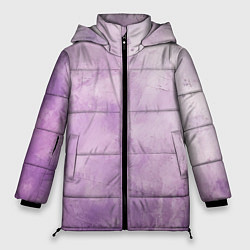 Куртка зимняя женская Лавандовый гранж, цвет: 3D-светло-серый