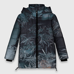 Куртка зимняя женская Зимний шарм снежинок, цвет: 3D-черный