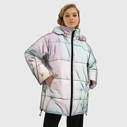 Куртка зимняя женская Цветочный восход, цвет: 3D-светло-серый — фото 2
