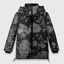Куртка зимняя женская Абстракция - светлое на темном, цвет: 3D-черный