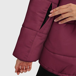 Куртка зимняя женская Бордовая кофта костюм Марата - слово пацана сериал, цвет: 3D-светло-серый — фото 2