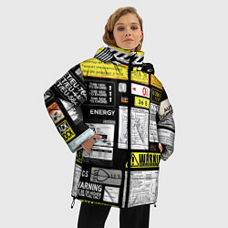 Куртка зимняя женская Инженерные знаки, цвет: 3D-светло-серый — фото 2