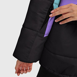 Куртка зимняя женская Ретро олимпийка, цвет: 3D-черный — фото 2