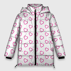 Женская зимняя куртка Паттерн сердце