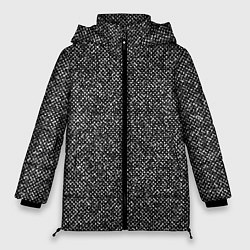 Женская зимняя куртка Чёрно-белый текстурный