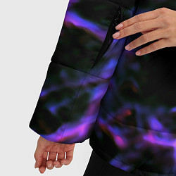 Куртка зимняя женская Неоновая текстура разрывы текстура, цвет: 3D-светло-серый — фото 2