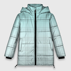 Женская зимняя куртка Нежно-голубая шотландская клетка