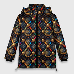 Женская зимняя куртка Luxury abstract geometry pattern