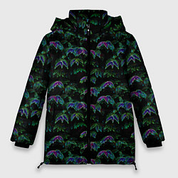 Женская зимняя куртка Зеленая изгородь с эффектом