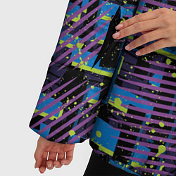 Куртка зимняя женская Абстрактный узор в цвете, цвет: 3D-светло-серый — фото 2