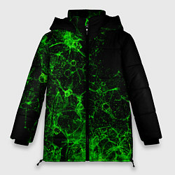 Женская зимняя куртка Неоновый зеленый дым