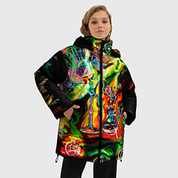 Куртка зимняя женская Хамелеон и стихии, цвет: 3D-черный — фото 2