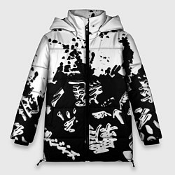 Женская зимняя куртка Аниме логотипы краски