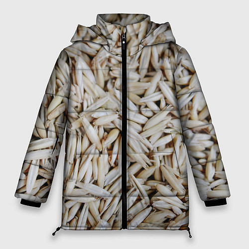 Женская зимняя куртка Зёрна овса / 3D-Черный – фото 1