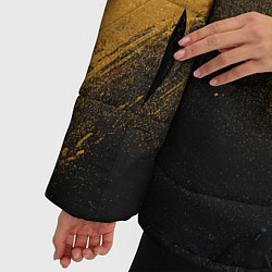 Куртка зимняя женская Золотое напыление на черном, цвет: 3D-черный — фото 2