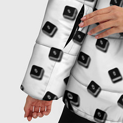 Куртка зимняя женская Roblox pattern, цвет: 3D-черный — фото 2