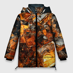 Куртка зимняя женская Янтарный взрыв, цвет: 3D-черный