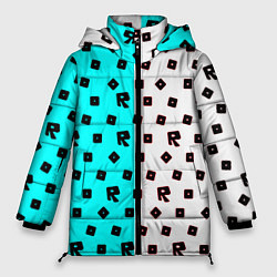 Женская зимняя куртка Roblox pattern logo mobile