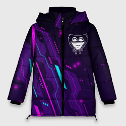 Куртка зимняя женская Poppy Playtime neon gaming, цвет: 3D-черный