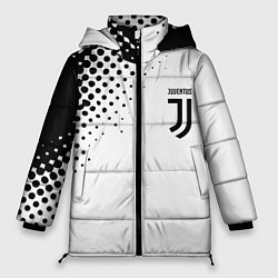 Куртка зимняя женская Juventus sport black geometry, цвет: 3D-светло-серый