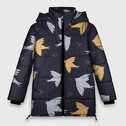 Женская зимняя куртка Узор с птицами