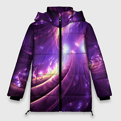 Женская зимняя куртка Фиолетовый фрактал