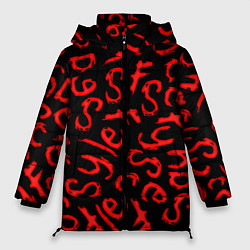 Куртка зимняя женская Sally face pattern game, цвет: 3D-черный