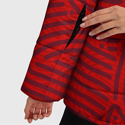 Куртка зимняя женская Hoffenheim отпечатки, цвет: 3D-красный — фото 2
