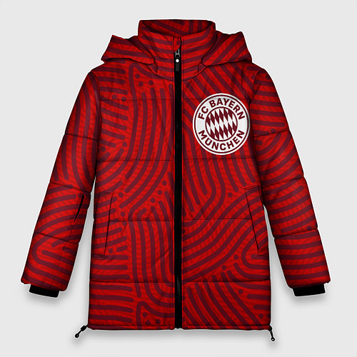 Женская зимняя куртка Bayern отпечатки / 3D-Красный – фото 1