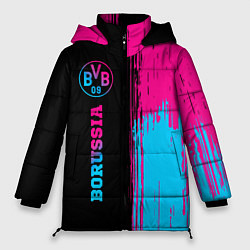 Женская зимняя куртка Borussia - neon gradient по-вертикали
