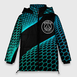 Куртка зимняя женская PSG football net, цвет: 3D-черный