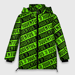 Куртка зимняя женская Juventus green pattern sport, цвет: 3D-красный