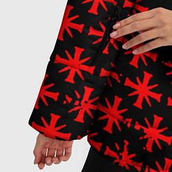 Куртка зимняя женская Farcry текстура юбисофт гейм, цвет: 3D-черный — фото 2