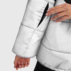 Куртка зимняя женская Ювентус спорт текстура, цвет: 3D-светло-серый — фото 2
