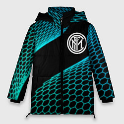 Куртка зимняя женская Inter football net, цвет: 3D-черный