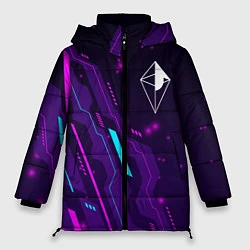 Куртка зимняя женская No Mans Sky neon gaming, цвет: 3D-черный