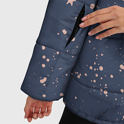 Куртка зимняя женская Космическое поле звёзд, цвет: 3D-светло-серый — фото 2