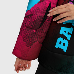 Куртка зимняя женская Bayer 04 - neon gradient вертикально, цвет: 3D-черный — фото 2