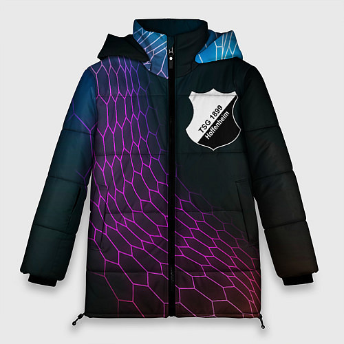 Женская зимняя куртка Hoffenheim футбольная сетка / 3D-Черный – фото 1